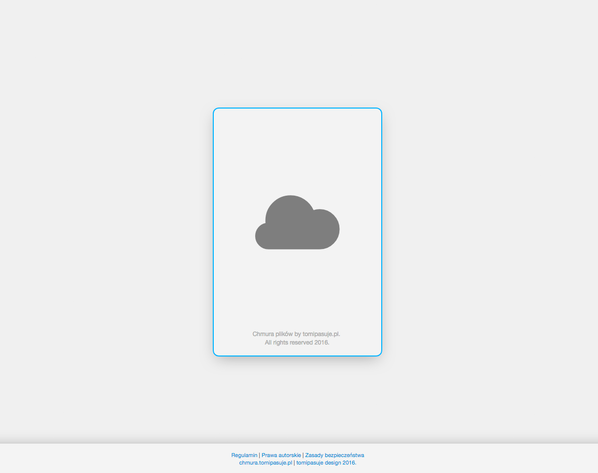 Chmura plików - wersja 1.0